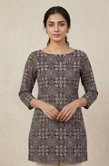 Midnight Mandala Printed Short Kurti